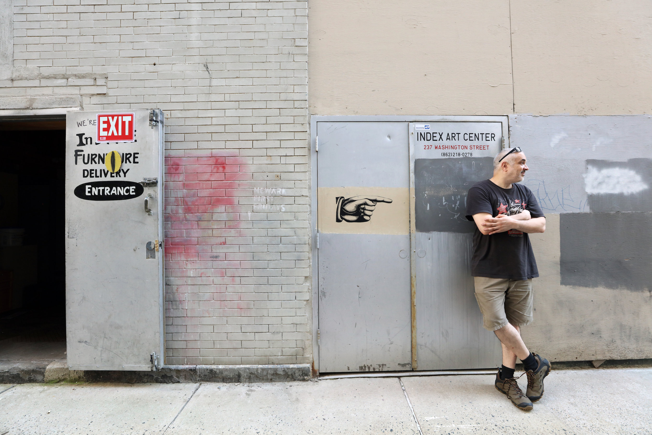 Index Art Center’s co-director Lowell Craig stands in front of the building that houses IAC’s gallery, event space and residencies |  Photo Credit: Anthony Alvarez